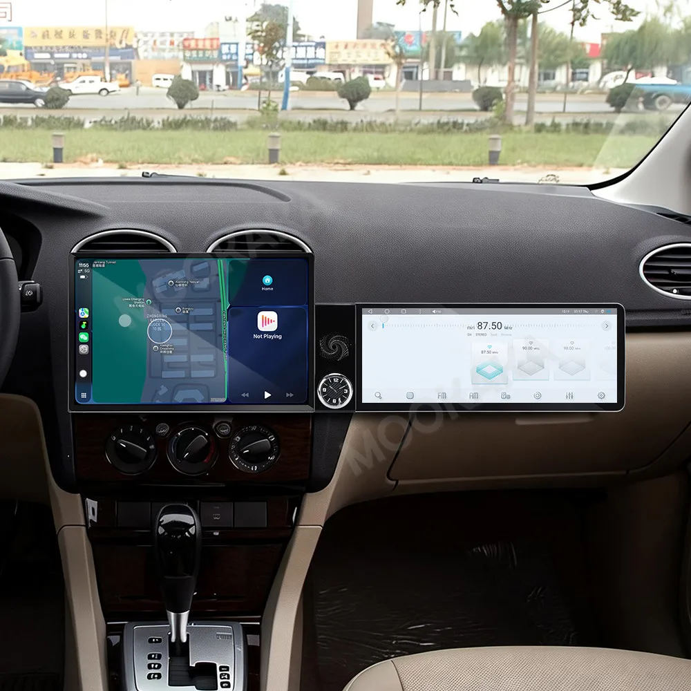 Qualcomm Android Radio For Ford Focus 2005-2007 Dual Screen GPS Multimedia Navigation Car Stereo Receiver player IPS Head Unit