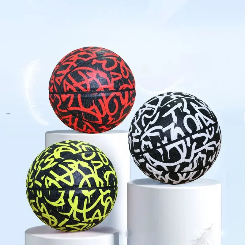 

No. 7 Adult junior high school children's school game basketball training PU hygroscopic blue ball