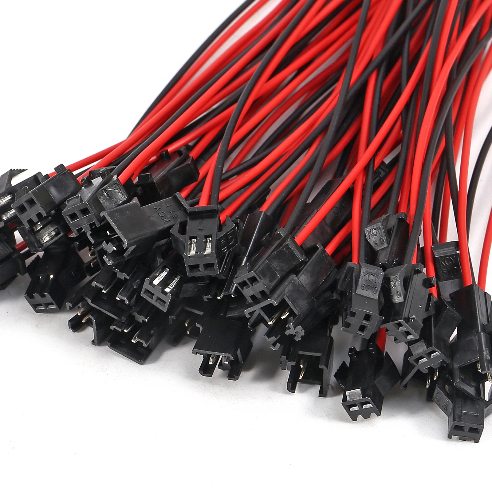 10Pairs 15cm JST SM 2Pins Plug Male to Female Wire Connector 20AWG Terminal Connector Cable for LED Light image 6