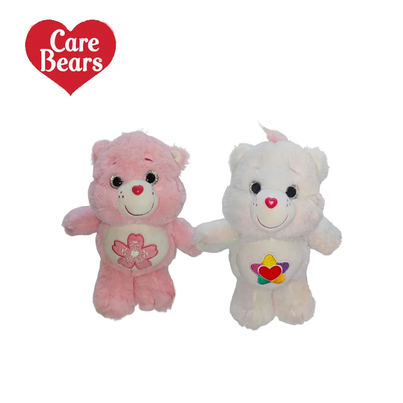 

Miniso натуральная кукла Carebears Радужный медведь Love Bear плюшевая кукла Cherry Blossom Love Bear плюшевая кукла подарок на день рождения для девочки