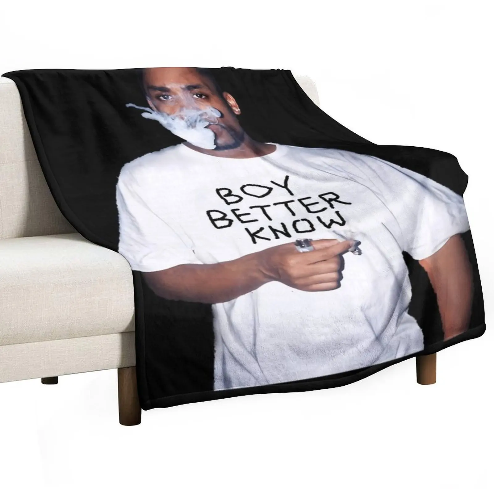 Wiley aka Eskiboy - bbk Tee رمي بطانية هدية شخصية خمر منقوشة على الأريكة البطانيات لبطانيات السرير