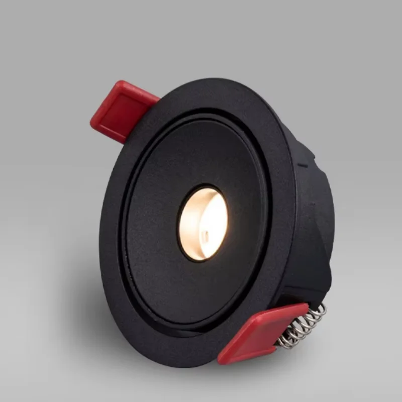 Dimmable Recessed LED COB Embedded Ceiling Lamp Fixture Downlight Focus Mini Spotlight Narrow Beam Angle 3°8°15°24° Wine Cabine