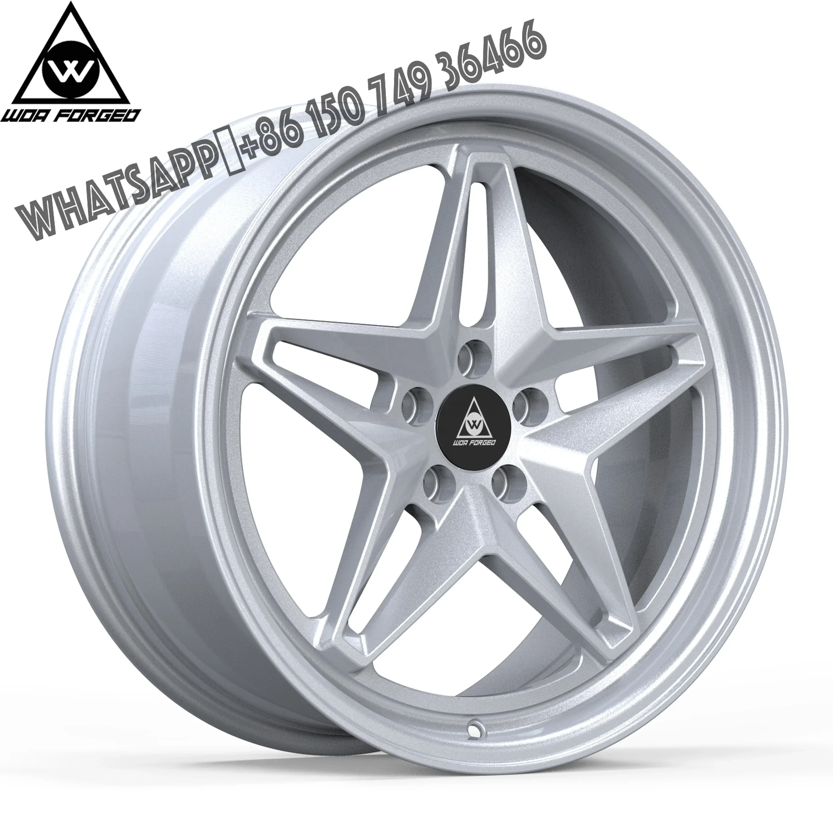 

WOA FORGED Custom Monoblock Wheel 18 19 20 21 22 Inch Alloy Passenger Car Wheel Forged Rim Pentagram Wheel Polished Chrome Rim