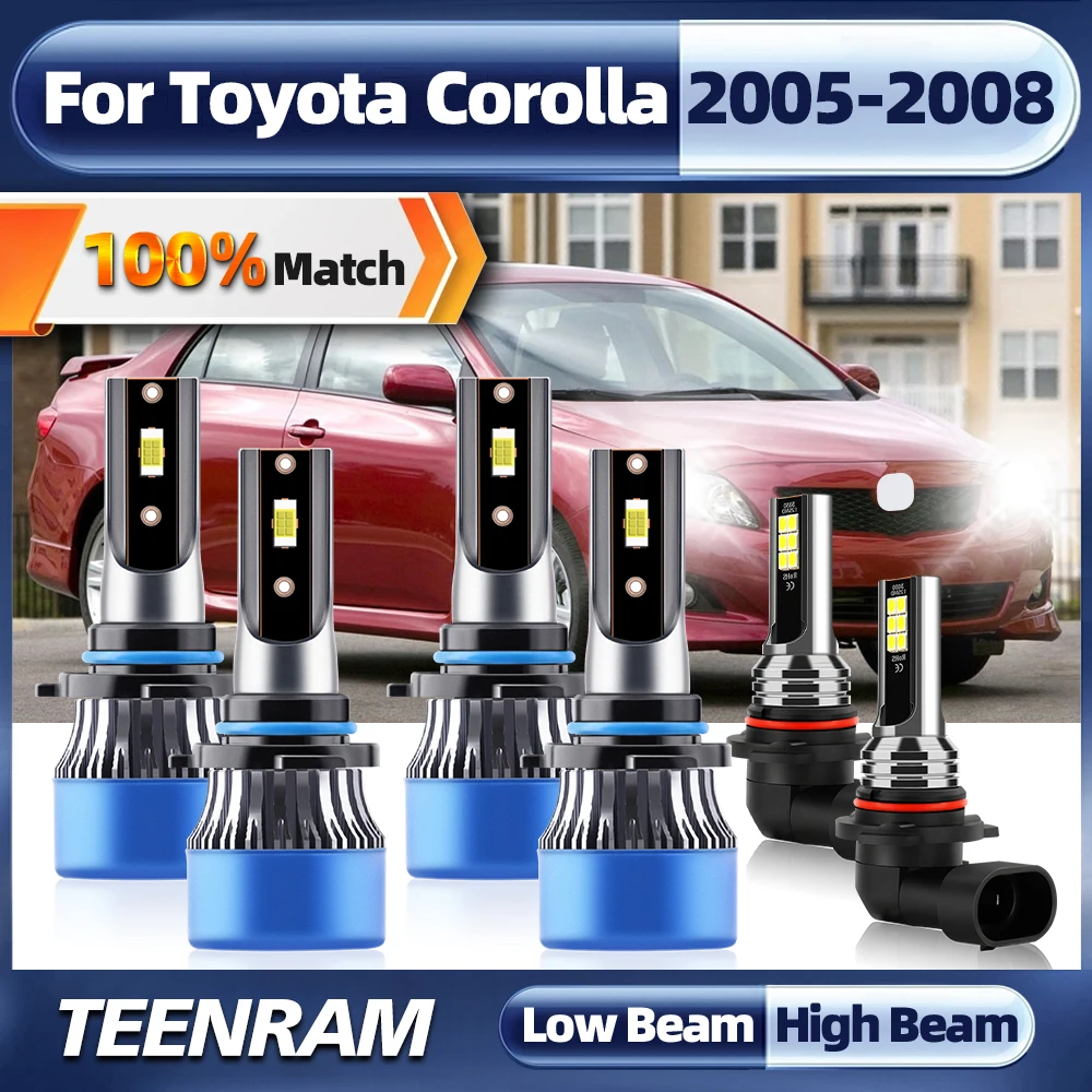 

9005 HB3 9006 HB4 LED Headlight Bulbs Super Bright LED Car Head Lamp CSP Chip Fog Light For Toyota Corolla 2005 2006 2007 2008