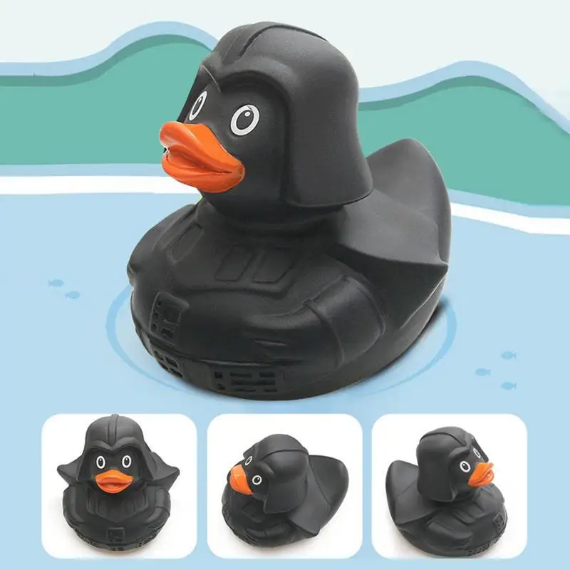 New Halloween Cute Black Rubber Duck Assorted Duck Bath Toys Kids Shower Bath Toy Gifts Baby Birthday Party Gifts Decorations