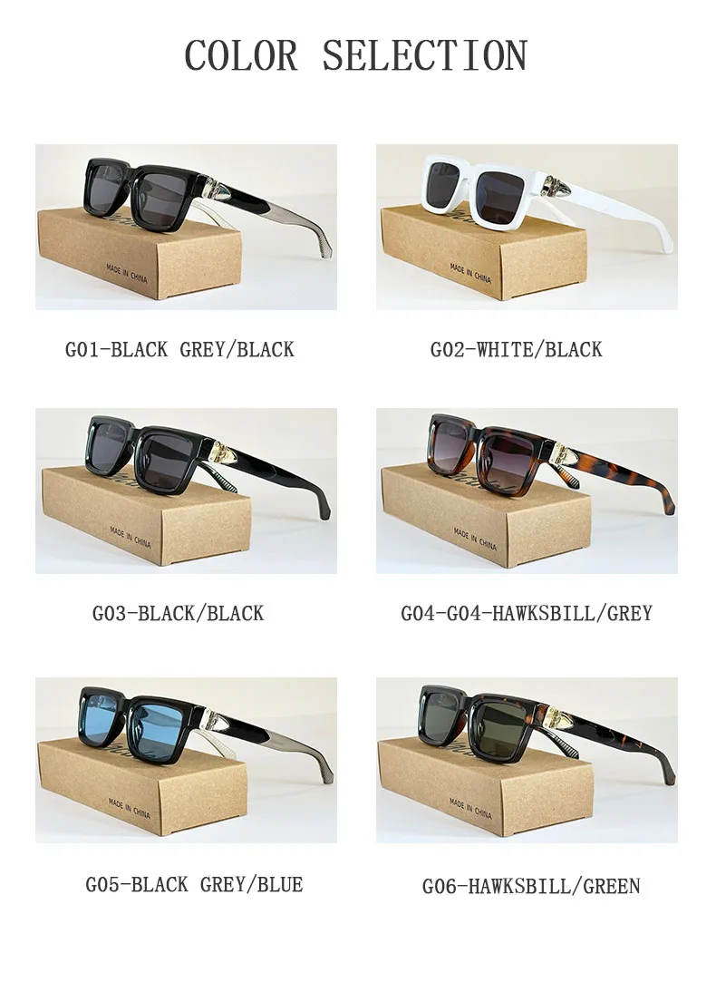 Millionär Quadratische Sonnenbrille Männer Vintage Luxus Sonnenbrille 2025, trendige Mode Gläser Gafas De Sol Hombre Lunette Soleil Femme – Detail 15