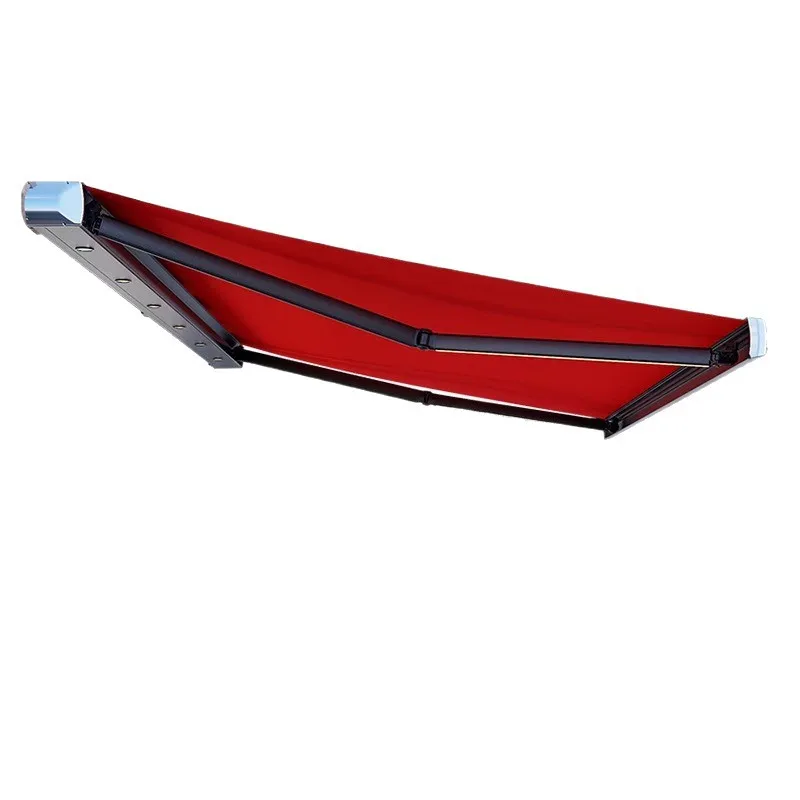 Aluminum alloy automatic outdoor canopy, villa hotel household telescopic awning