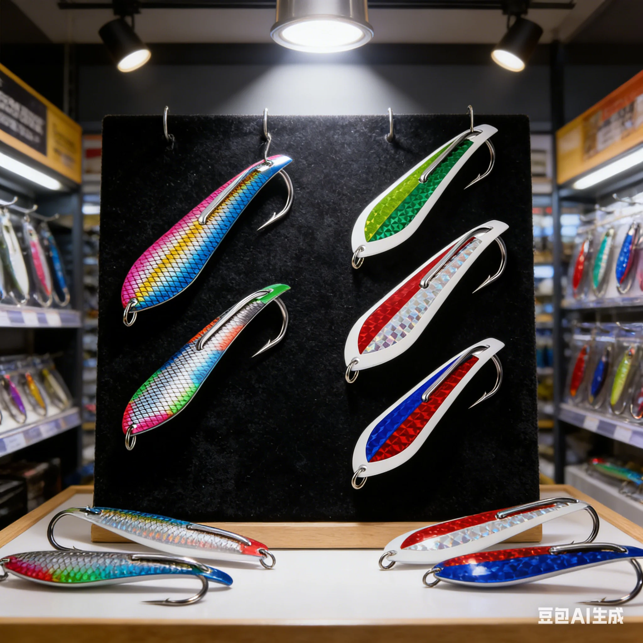 

1 Pc Drag Fishing Jig Bait 12.5cm 3D Fish Scale Patter Spoon Bow Angle Lure Hook For Deep Sea Fishing Lure Replace Accessories