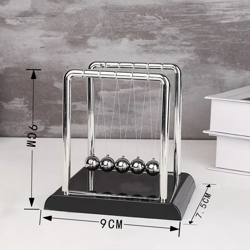 Newton's Pendulum Ball Perpetual Motion Machine Fun Science Physics Learning Accessories Stress Relieving Tabletop Toys