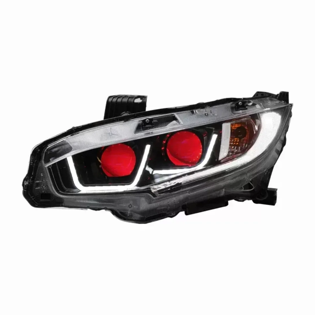 

LED Headlight Assembly for Honda Civic 10 Generations 2016-21 Turn Signal Daytime Running Light