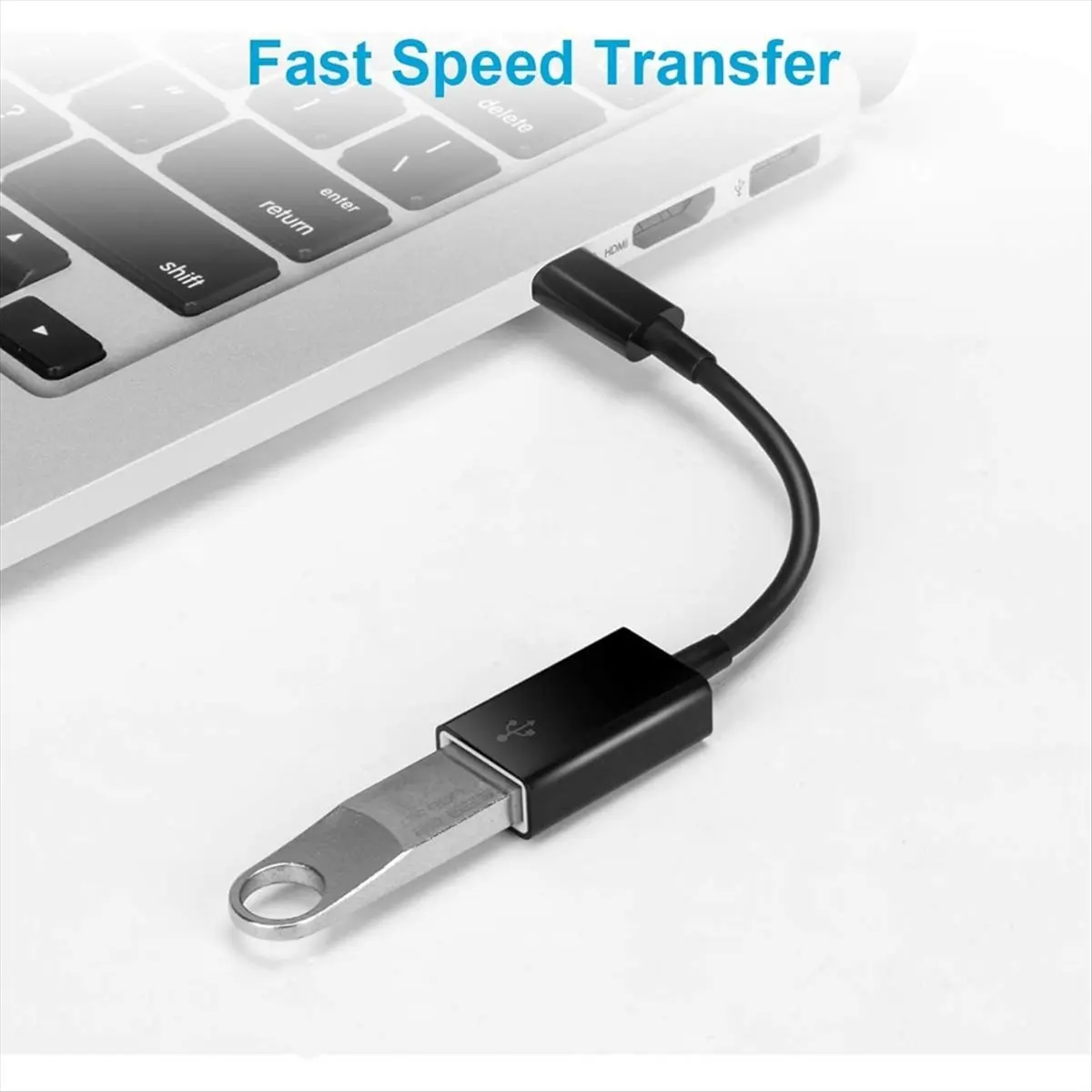 2 Pack Type-C OTG Cable to USB 2.0 Adapter for Pro/Air Pro 2020-2022 Galaxy S23 S22 Ultra Note10 Card Reader
