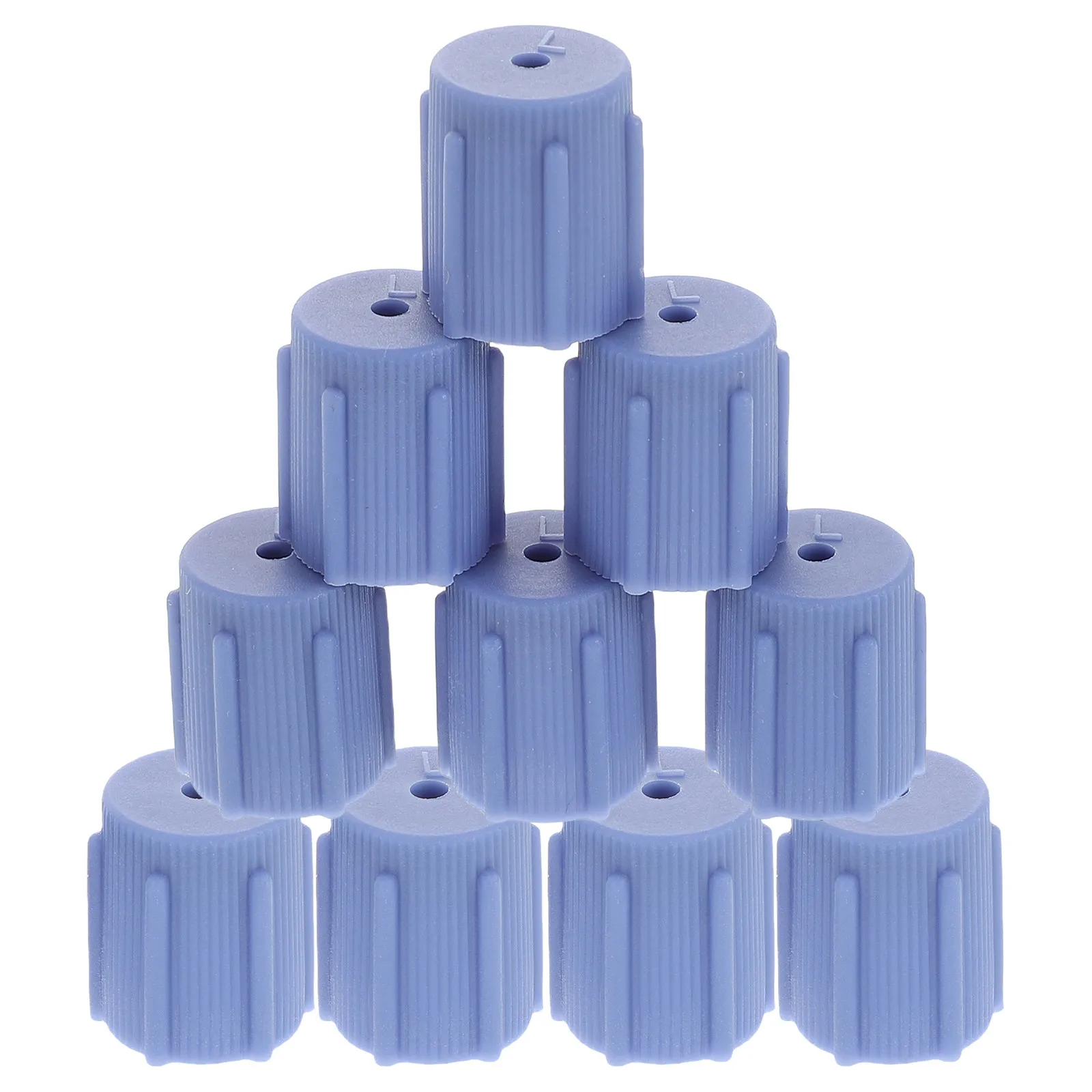 

10Pcs Automotive Air Conditioning Valve Caps Leakproof Replacement Covers Universal Fit Car Ac Maintenance Accessories