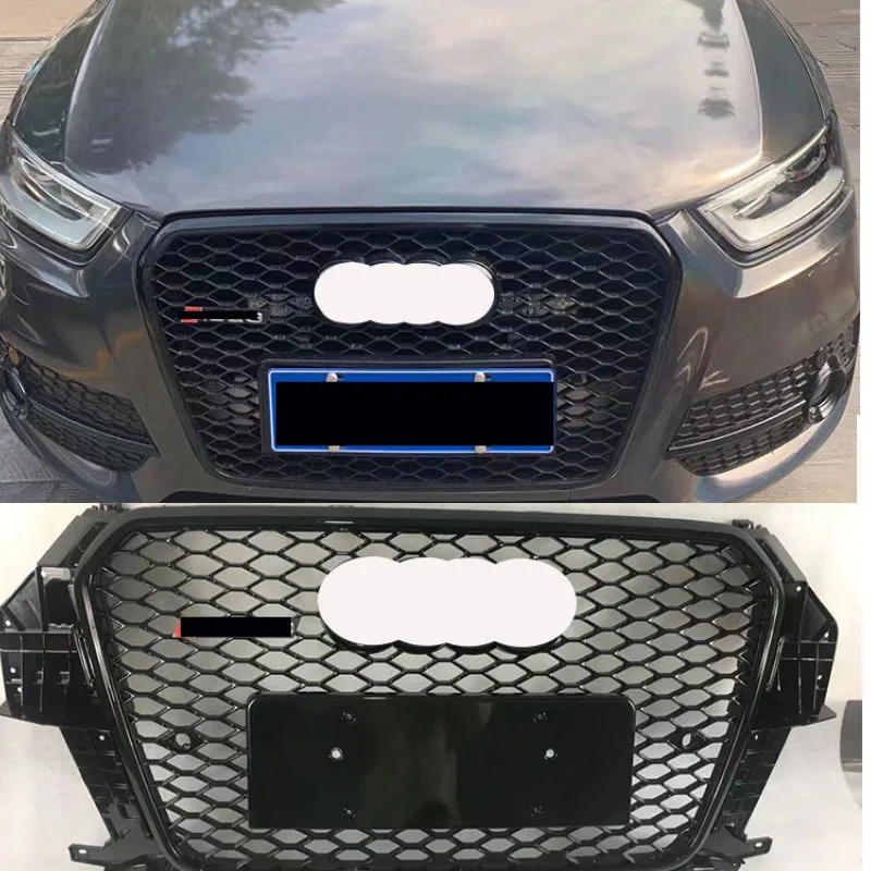 For 2013-2015 Audi RSQ3 Grille Q3 Modified RSQ3 Front Grille Q3 Water Tank Cover Honeycomb Grille