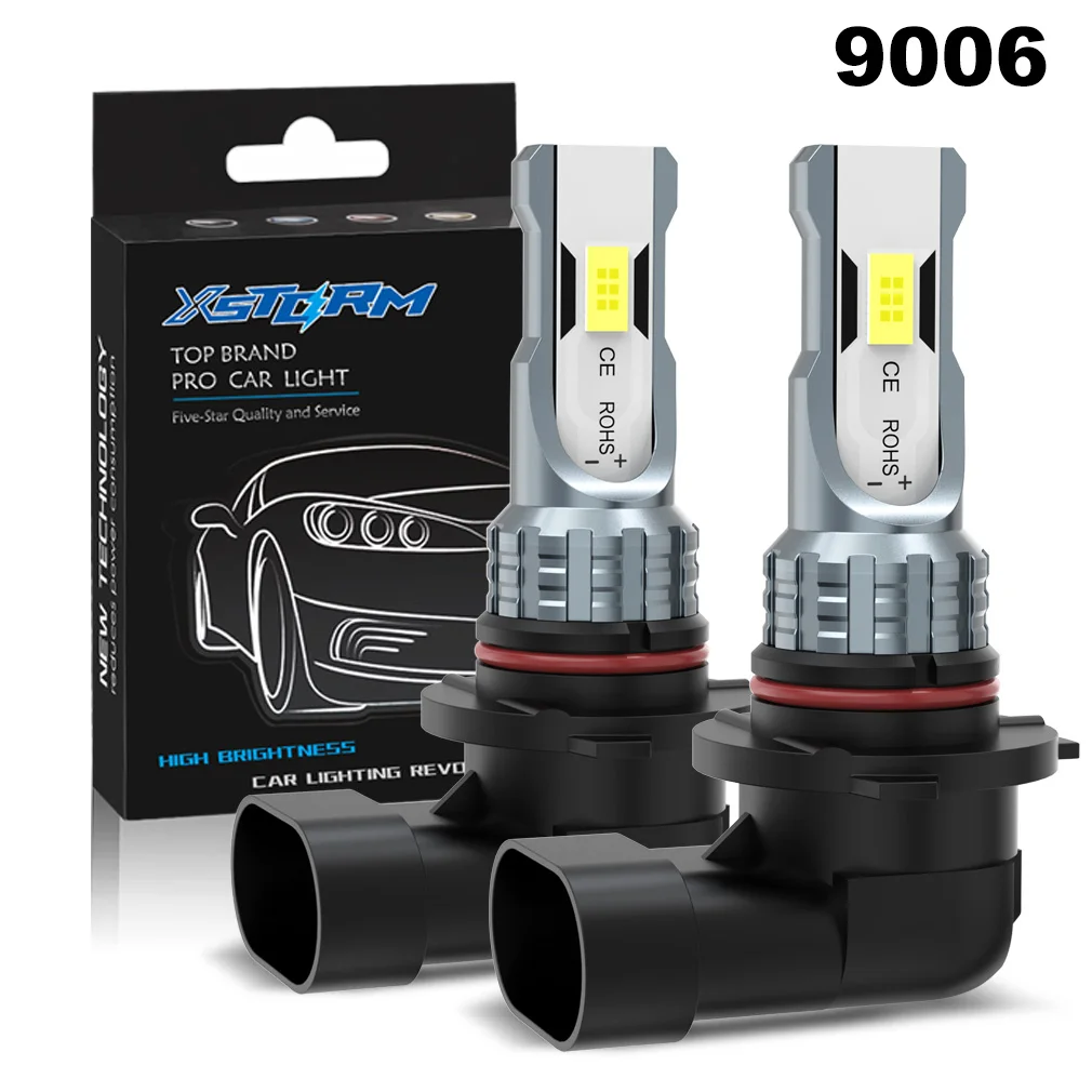 XSTORM H7 LED-Nebelscheinwerfer H4 H11 9005 9006 LED-Scheinwerfer für Auto 80W 20000LM 6000K Auto-Frontleuchten Plug & Play 12V 24V