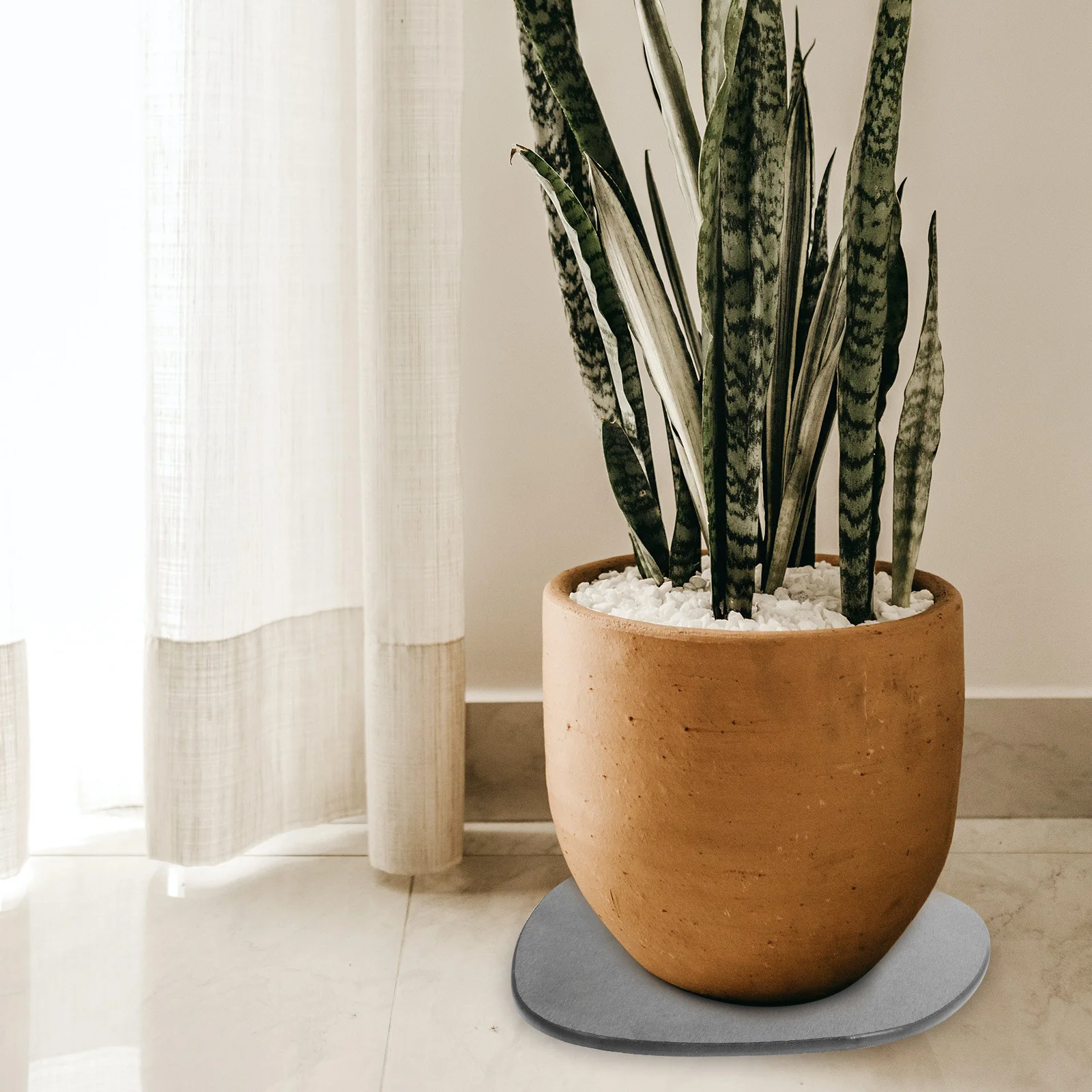 

2Pcs Plant Pot Saucer Diatom Mud Water Absorption Drip Tray Flower Pot Tray Leak Proof Soil Overflow Protector