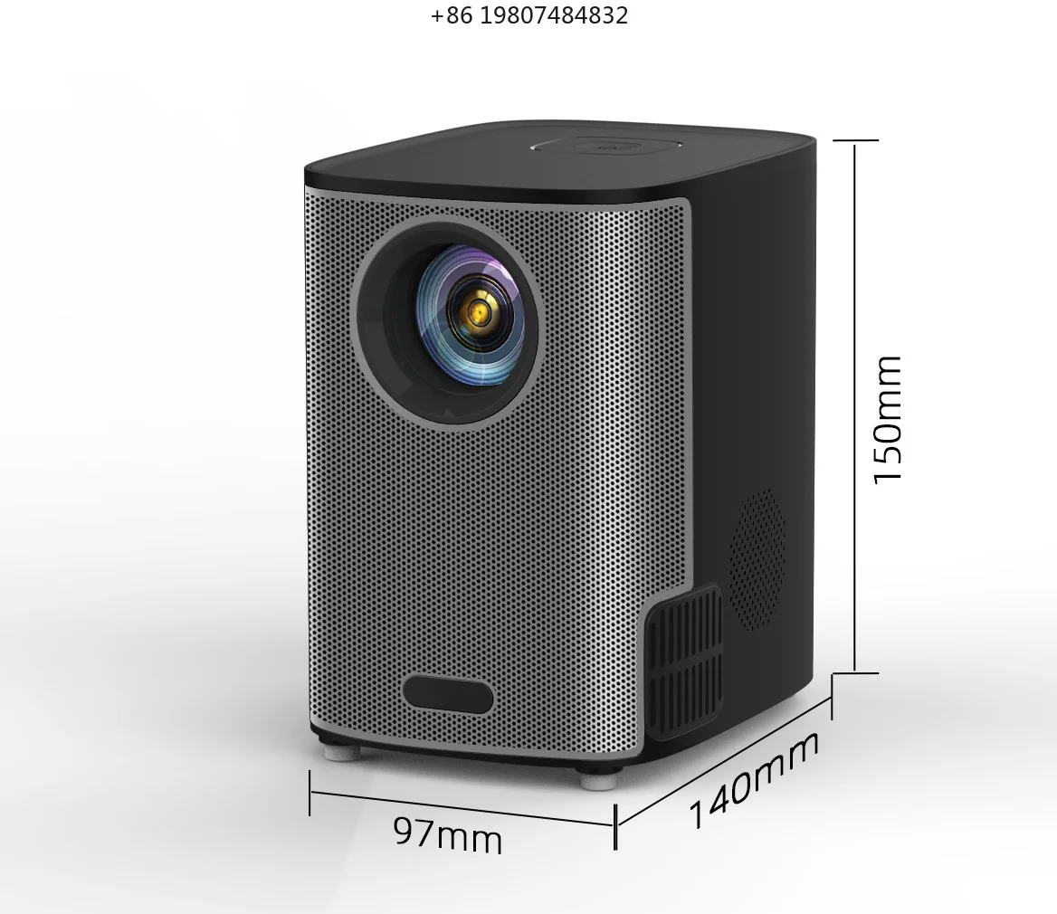 

V3 Multimedia 720P 1080p Smart LED Home Theater Projector Built-in Speakers Pocketable Design Portable Factory Price