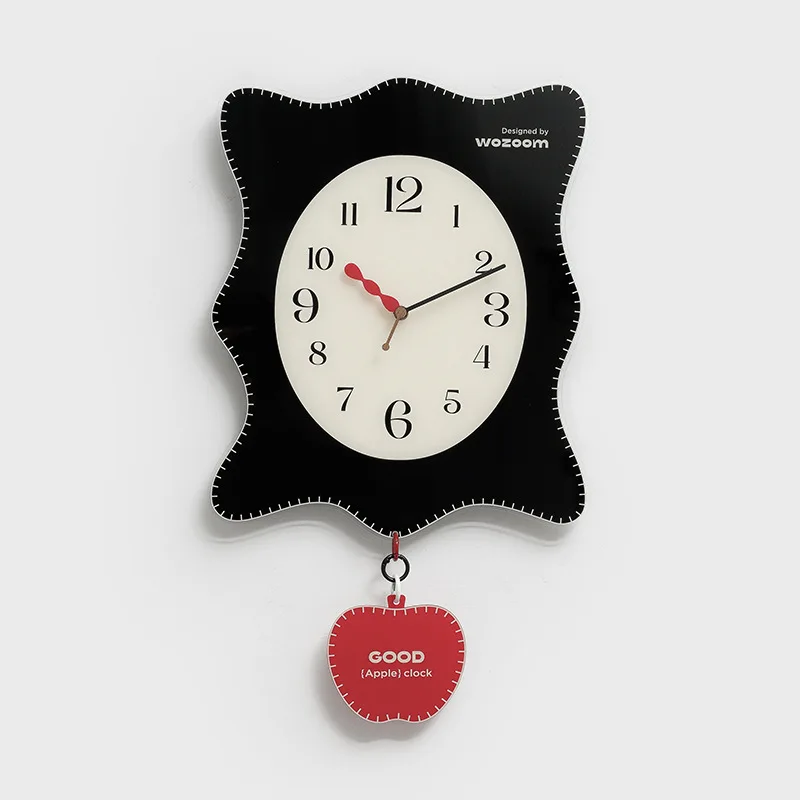 

Modern Creative Wall Clock 2025 New Art Design Acrylic Living Room Decor No Drill Required Battery Operated Silent Wall Clocks