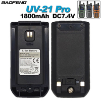 BL-21UV BAOFENG Walkie Talkie UV-21 Pro Li-ion Battery 100% Original 1800mAh Support Type-C Charging UV21 UV-21Pro Extra Battery