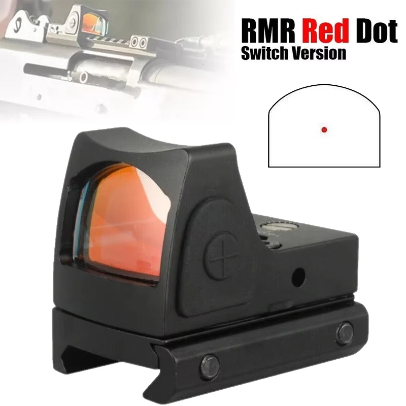 

Mini RMR Red Dot Reflex Sight 3.25 MOA with Weaver Picatinny Mount Glock Pistol Scope fit 20mm Weaver Rail