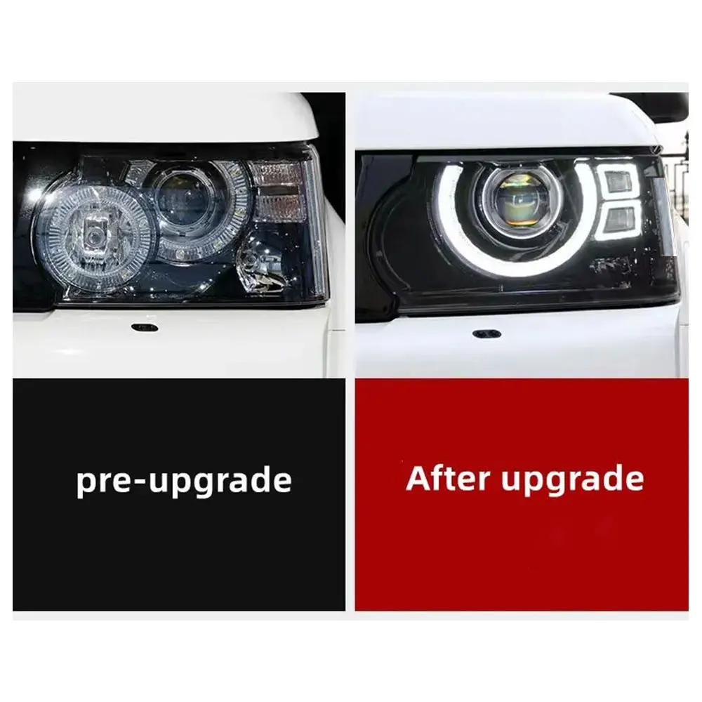 Head Lamp For Land Rover Range Rover Sport 2010-2013 L320 LED Headlight Upgrade Defender Style Headlights Automobile Parts