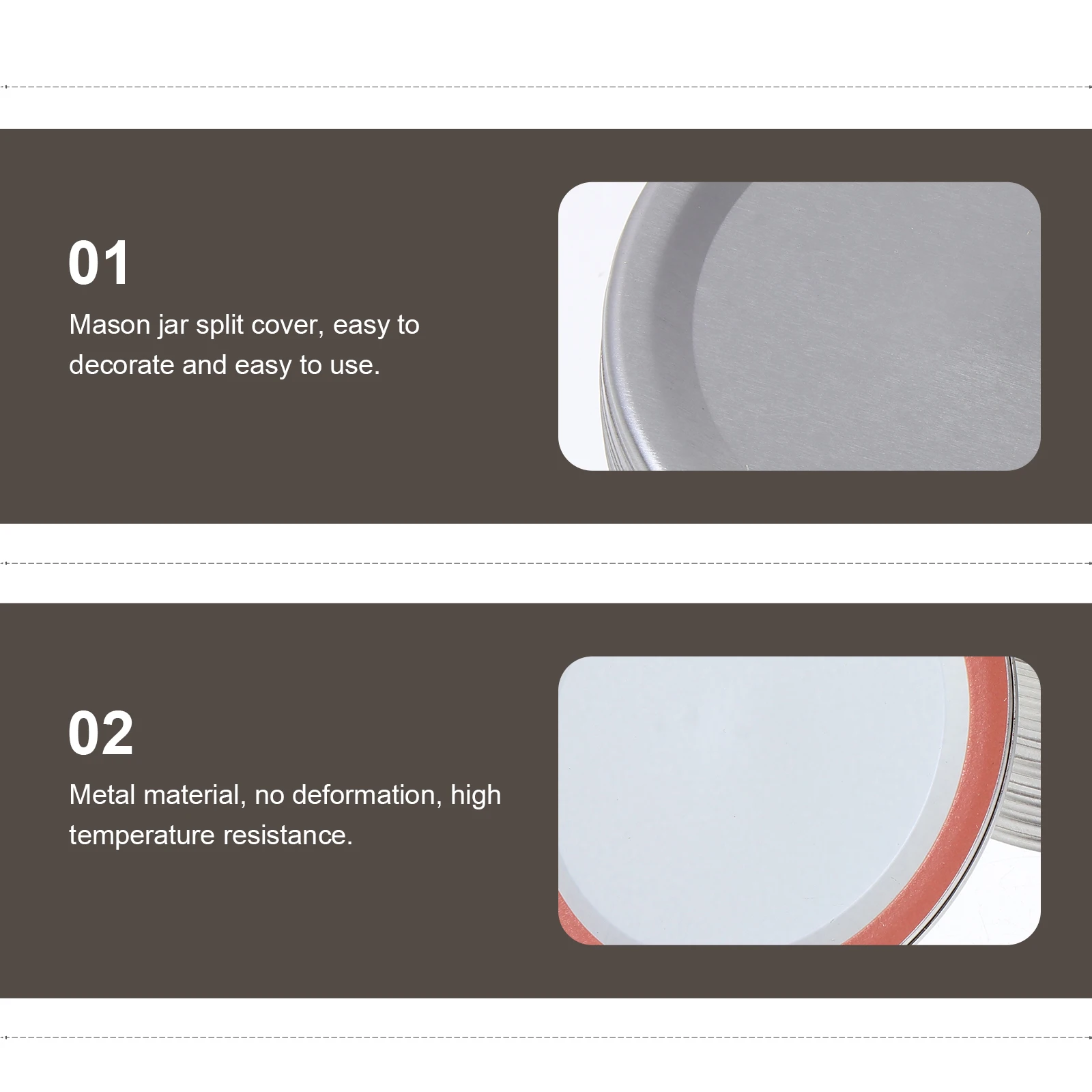 

24pcs Can Covers Jar Lids Caps Sealing Can Discs Tinplate Jar Covers Storage Solid Lids For Bottles Fruits Vegetables