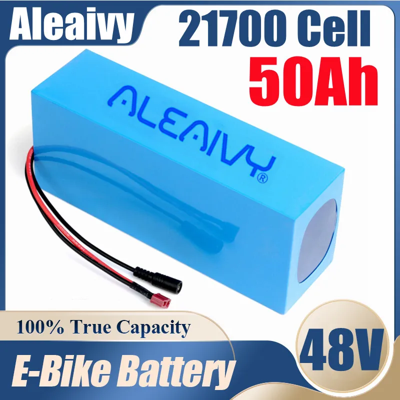 E-bike Rechargeable Battery 48V 50Ah 21700 Lithium Battery 2000W BMS+54.6V Charger E-Motorcycle Electric Scooter E-bike 48V Batt