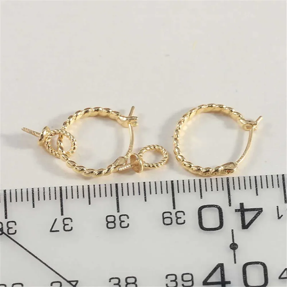 S925 Sterling Silver Pearl Earring Settings DIY Jewelry Making Supplies Blank Earring Posts for Handcrafted Accessories No Pearl