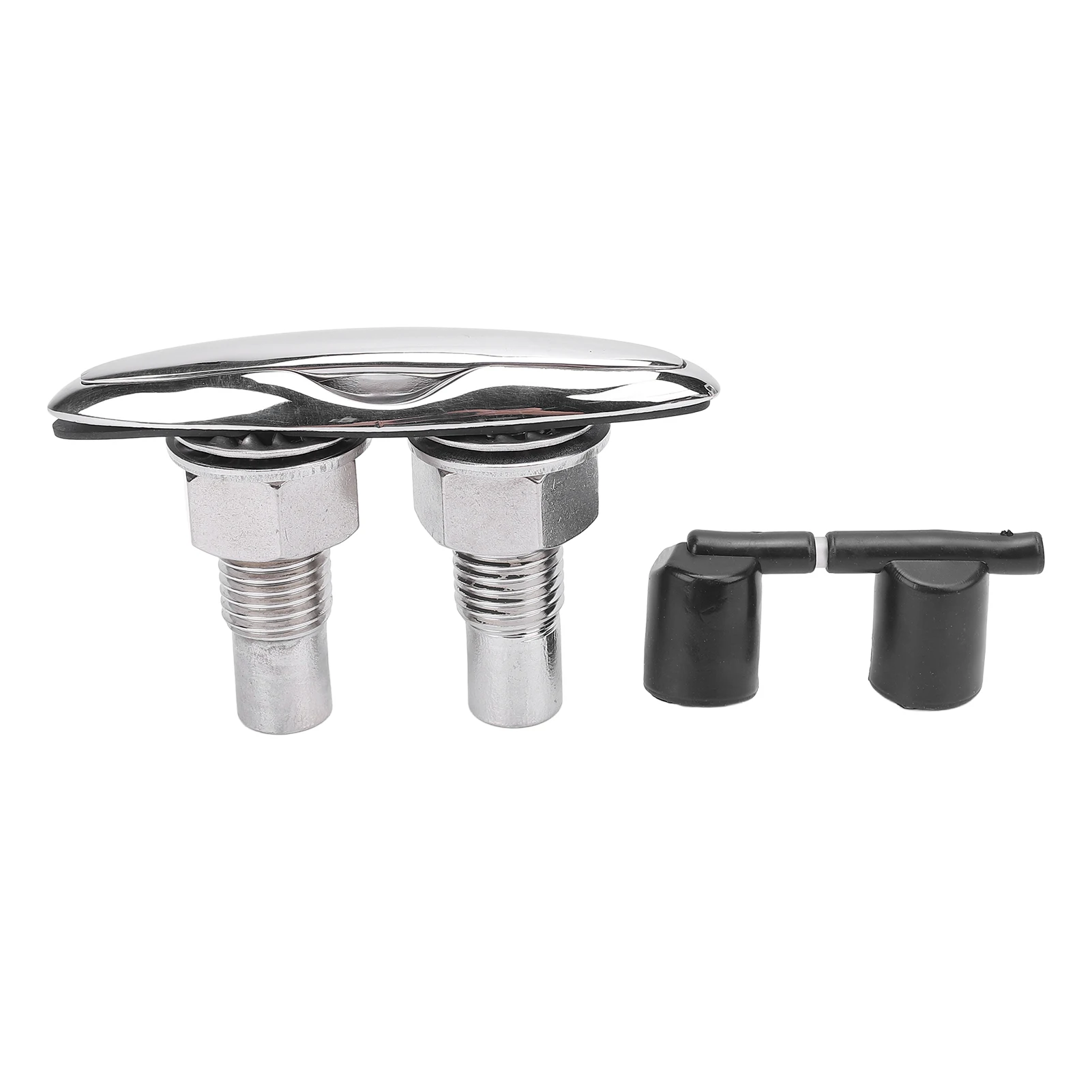 

Pull Up Boat Cleat Fade Proof Easy Installation 5in 316 Stainless Steel Versatile Retractable Flush Mount Boat Cleat for Yacht