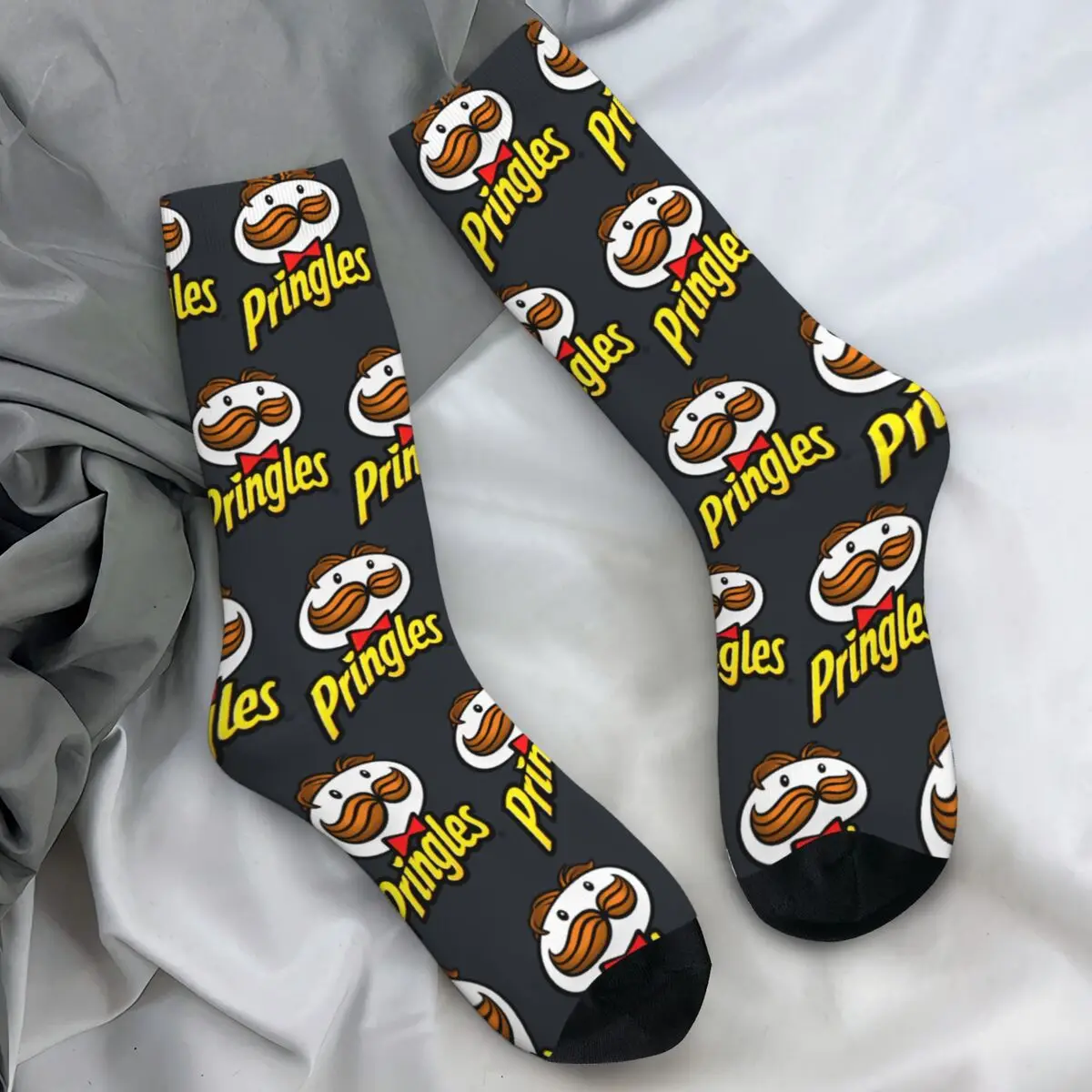 Men Socks Pringles Chip Stockings Autumn Korean Quality Socks Graphic Outdoor Anti Slip Socks