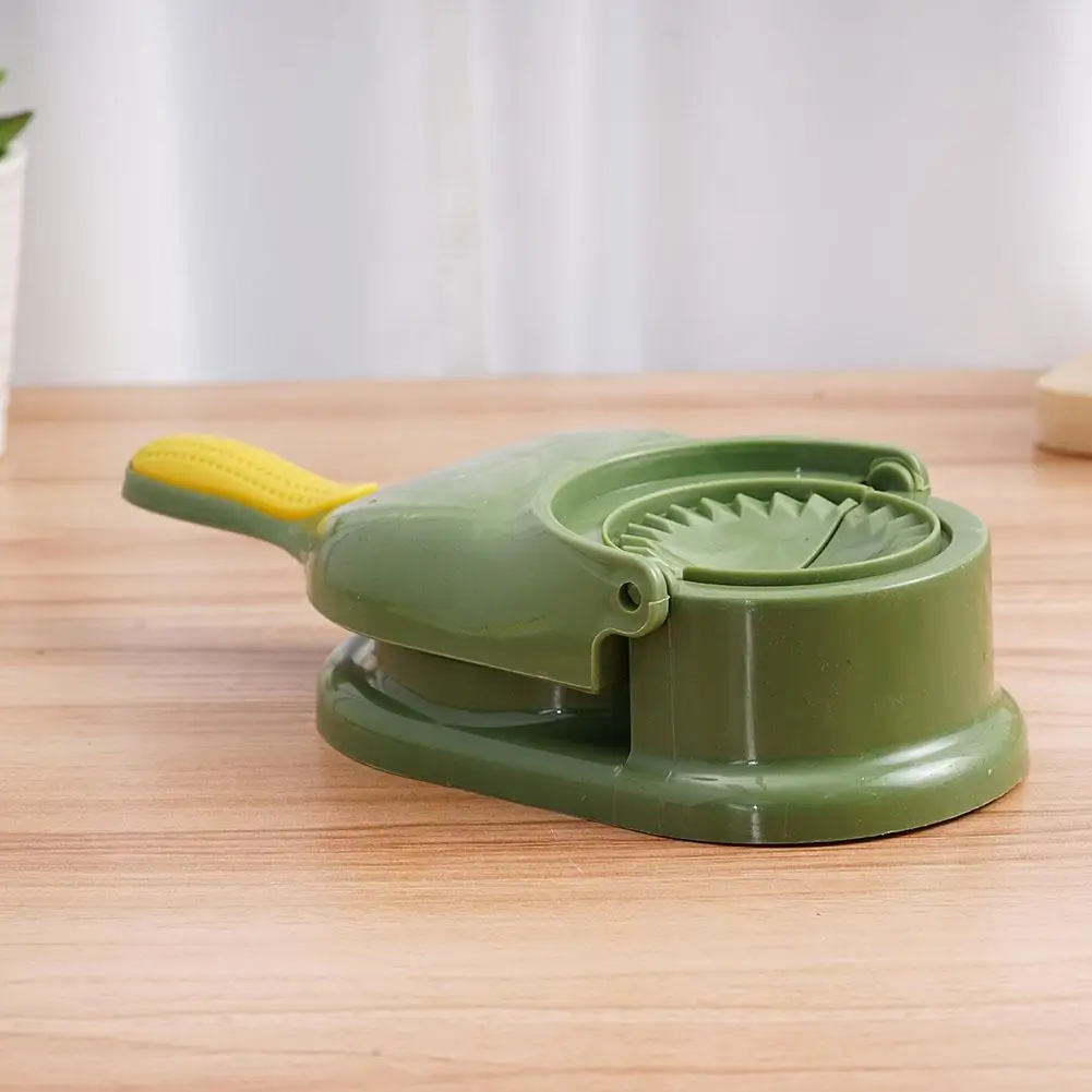 Alat pembuat pangsit, 2 dalam 1 Kit DIY, pembungkus Presser Manual hemat tenaga kerja, mesin Ravioli Empanadas adonan kulit Molder perangkat dapur