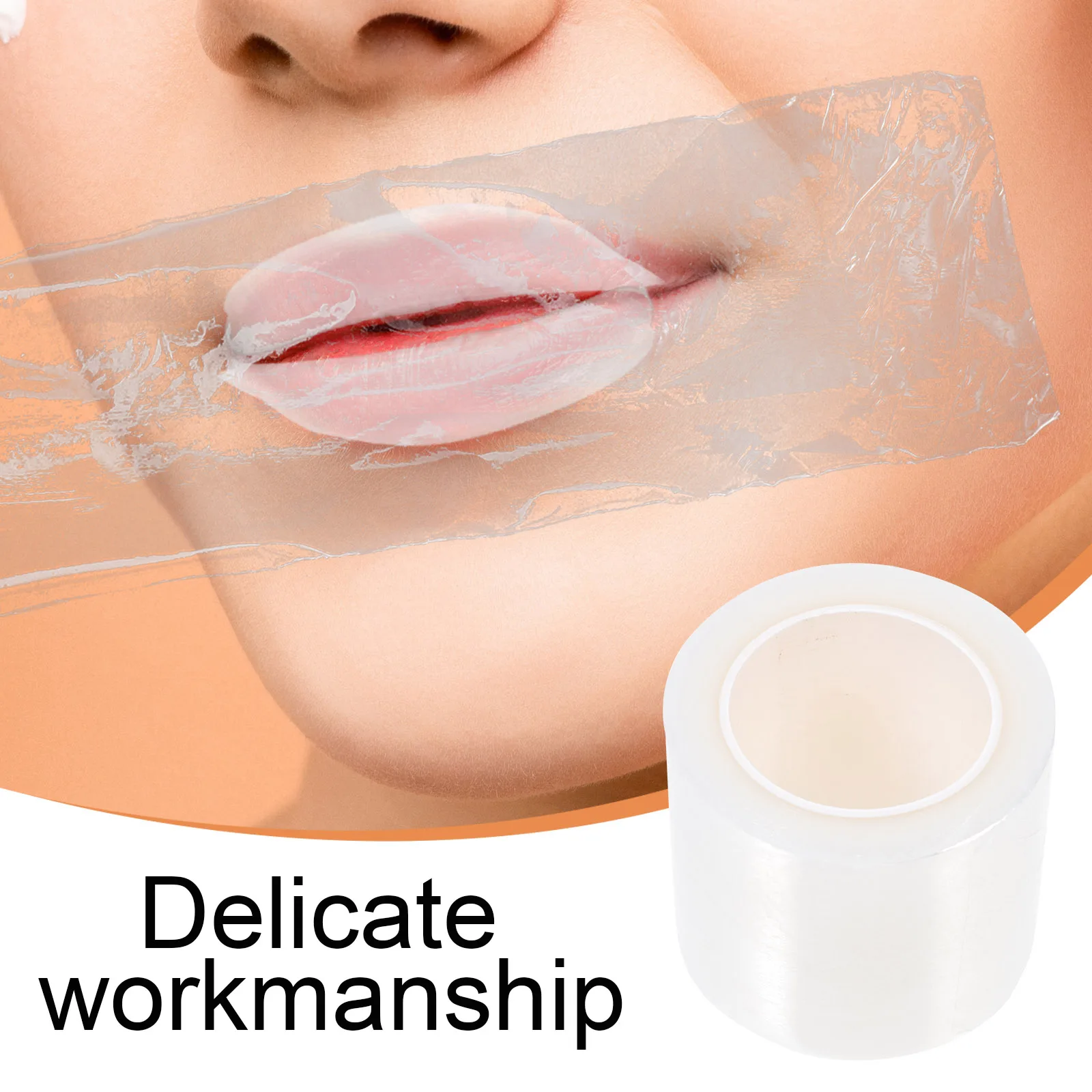 

3Pcs Lip Film Smooth Ultra-Thin Adhesion Lightweight Easy Use Portable Beauty Salon Plastic Wrap Eyebrow