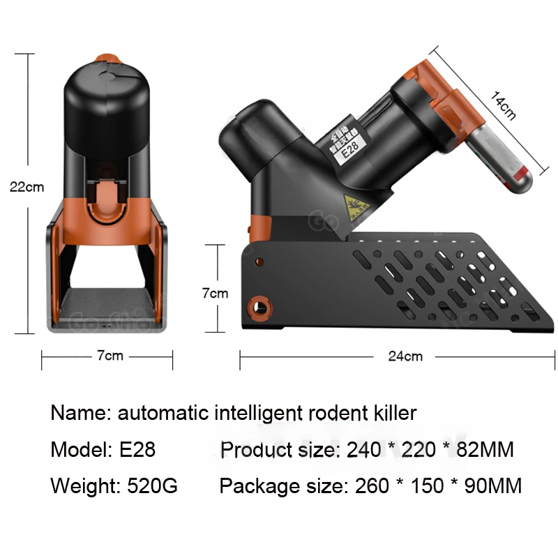 Home Smart Automatic Rat Trap Kit Humane Mousetrap Mouse Trap Machine Rodent Killer Non-Poisonous Killing Mice Controller