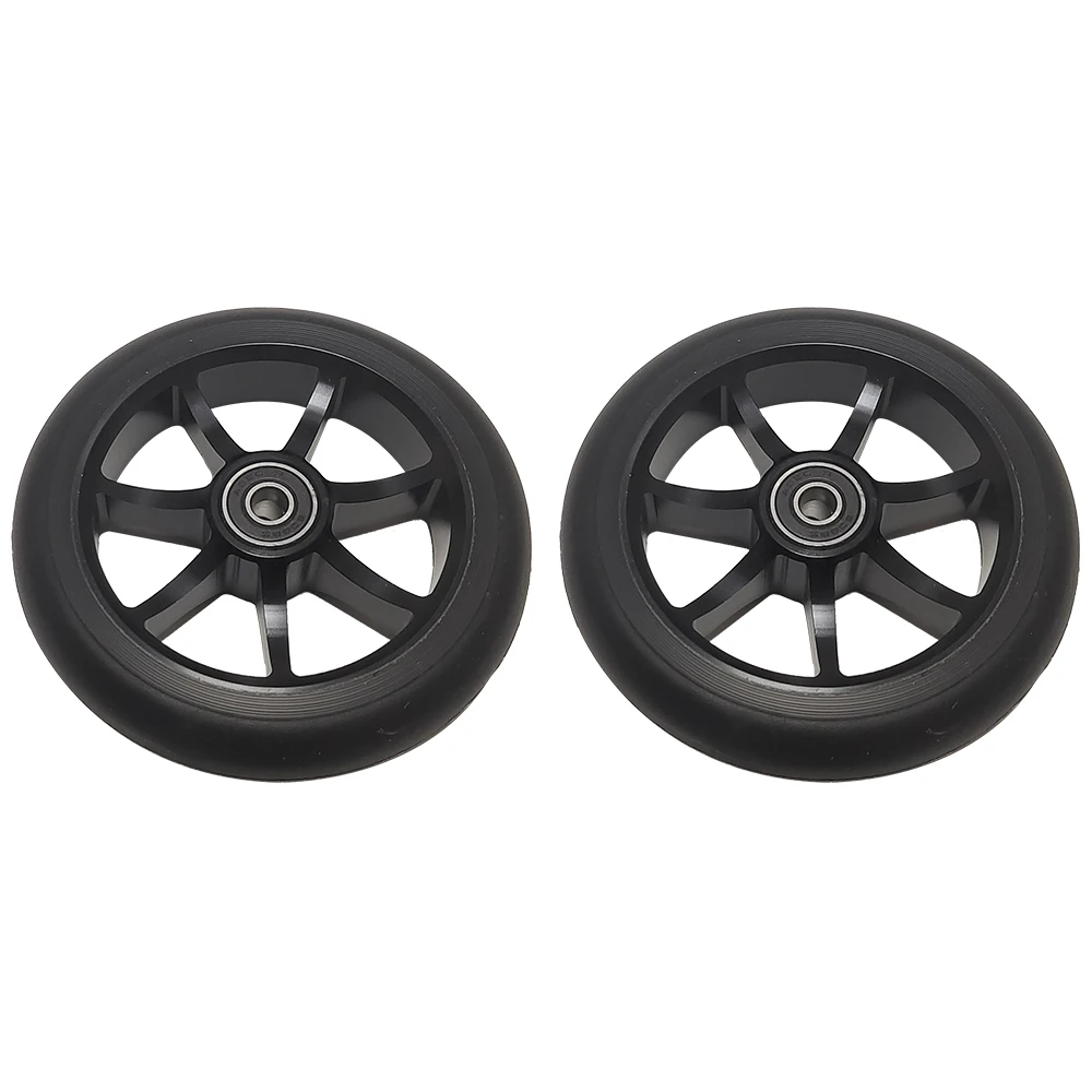 120MM Pro Stunt/Push/Kick Scooter Wheels 88A PU with Bearings & Aluminum Core Scooter Replacement Parts Accessories 2 Pieces