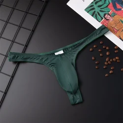 Sexy Men Underwear Solid Color Men's Briefs Bikini Slip Briefs Nylon Penis Pouch String Low Waist Shorts Erotic Underpants