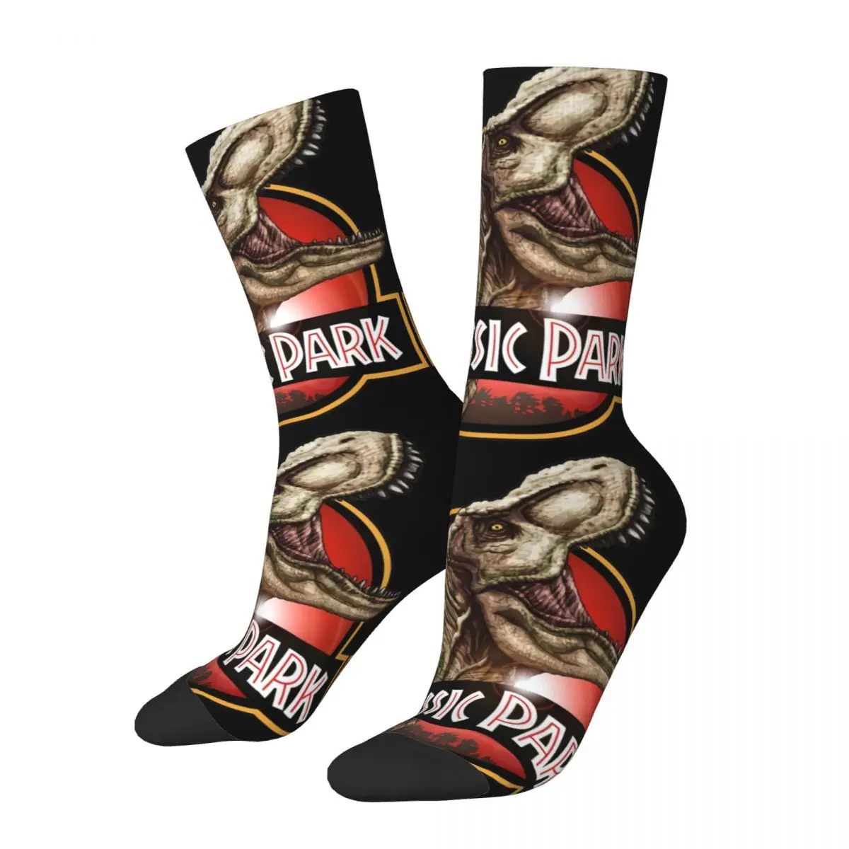 

Jurassics Park Movie Socks Autumn Stockings Retro Men's Comfortable Socks Graphic Outdoor Sports Anti Skid Socks