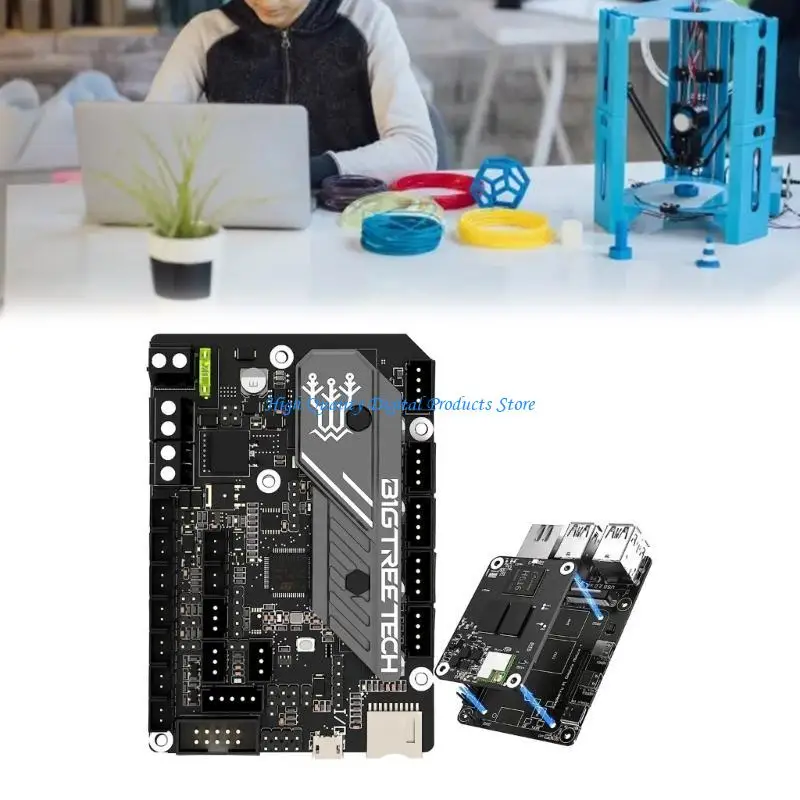 

U2JE Printer Controller SKR Mini E3 V3.0 + CB1 V2.2 Pi4B Adapter Runs Klipper