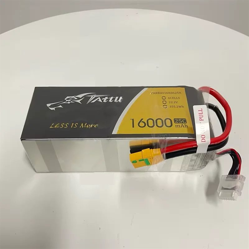 

TATTU 16000mAh 22.2V 6S LiPO Battery 25C for Big Load Multirotor Hexacopter for agricultural drone/ UAV drone