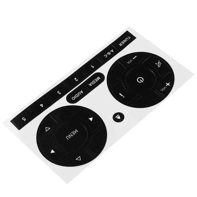 Car Multimedia Button Repair Stickers, New Suitable for Fiat Radio Repair Stickers, Car Interior Decoration Stickers Accessories