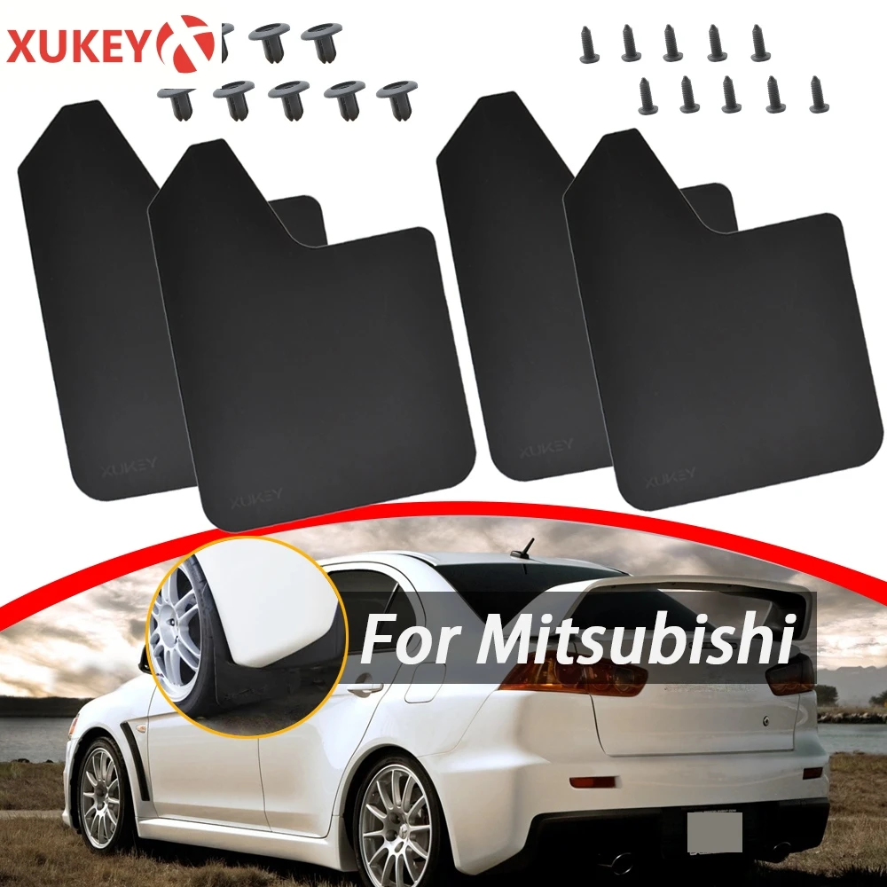 For Mitsubishi lancer Outlander Sport EVO X ix WRC Mirage L200 TRITON Pajero Montero Mud Flaps Mudflaps Splash Guards Mudguards