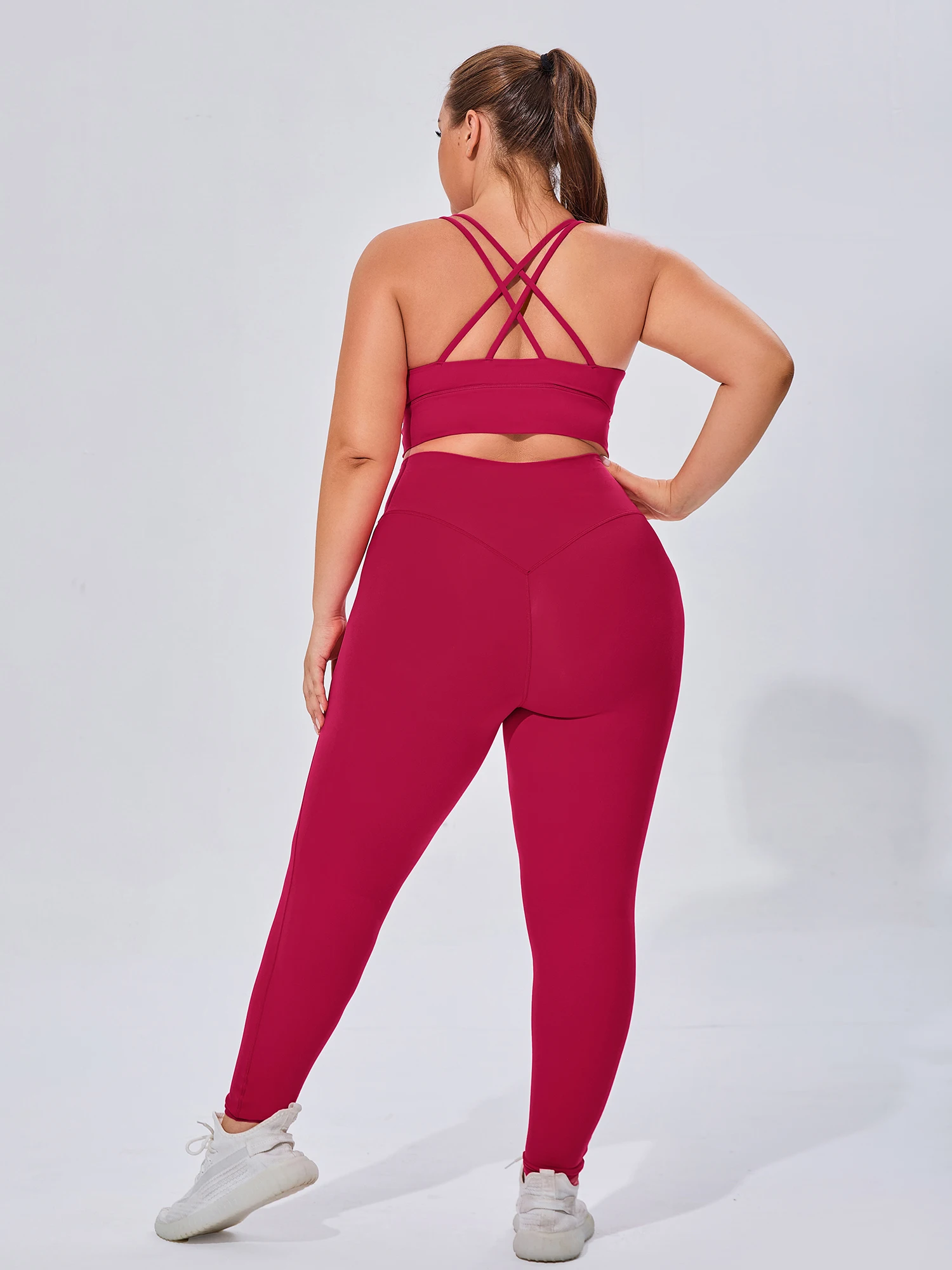 Große xxxl Damen Dry-Fit weiche, atmungsaktive Hose für das Laufen Sport Yoga Gym, gerade dünne Butt Lift Hose mit hoher Taille