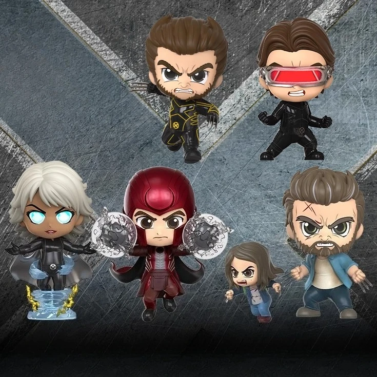 

X-man Wolverine Magneto Logan And x-23COSBABY Mini Action Figure Collection Model Desktop Ornament Movie Peripherals Toys Gifts
