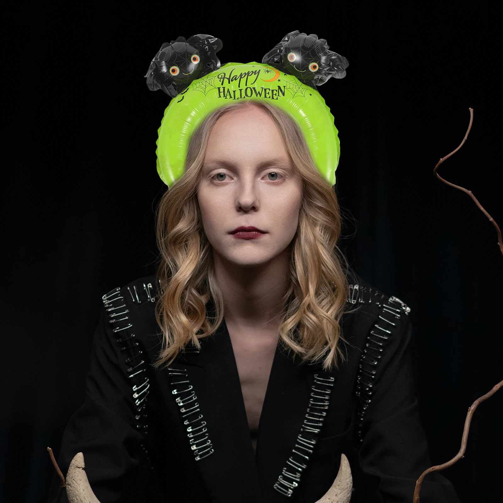 

20pcs Halloween Balloon Headband Inflatable Cartoon Hair Hoops Party Favors Decor Bar Ktv Mall Festival Wall Props Accessories