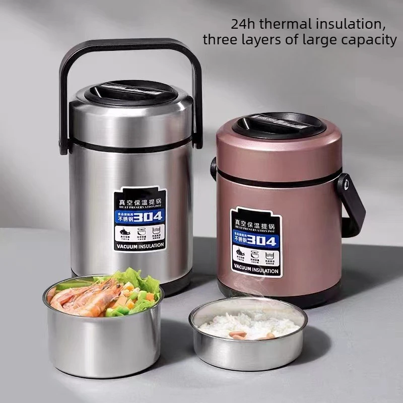 Bento Lunch Box Warmer Food Storage Containers Meal Prep Containers Insulated Portable Lunch Container علبة طعام للمدرسة اطفال