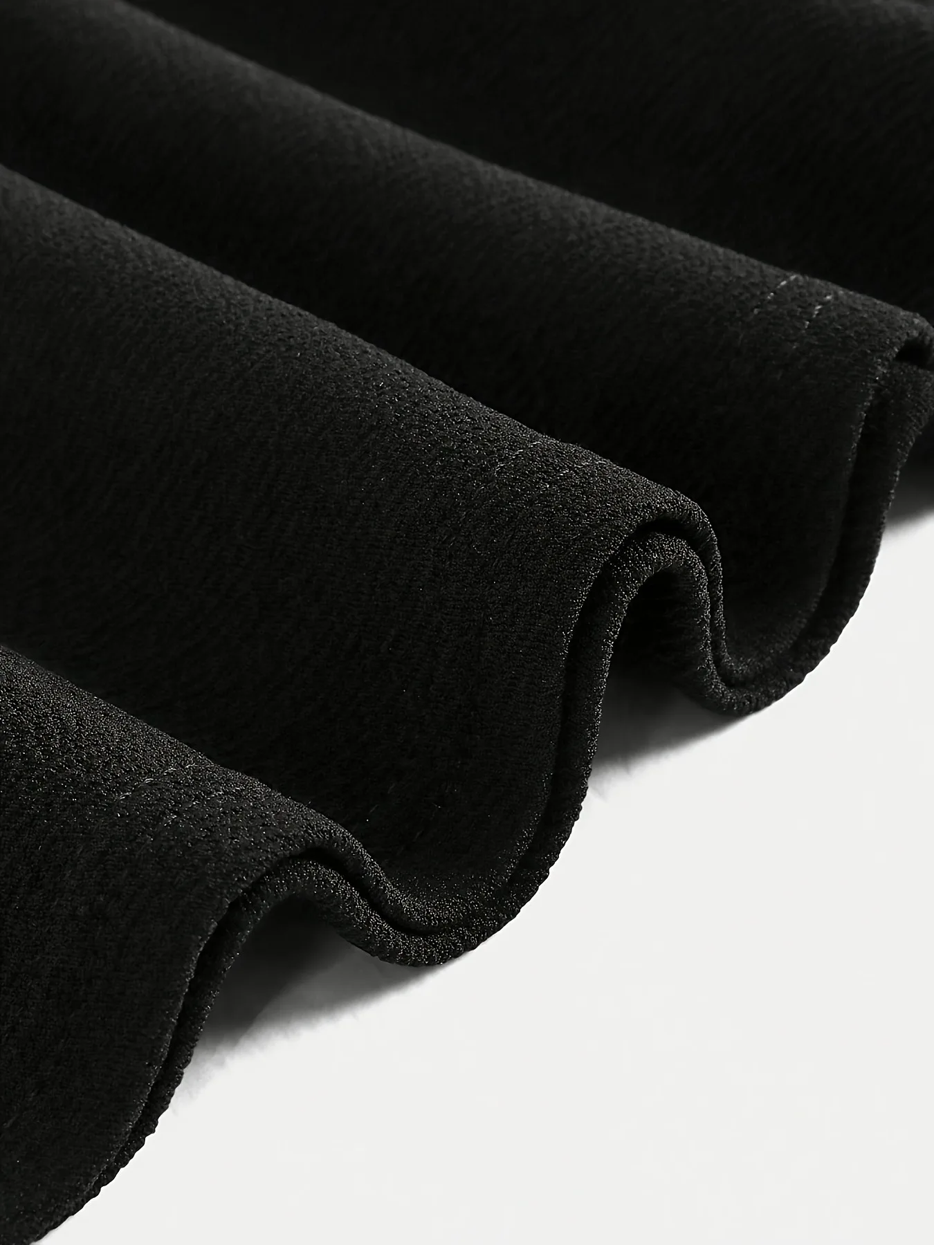 Trendiger 1-teiliger Freizeitrock für Mädchen, schwarzer A-Linien-Rock mit hoher Taille und Rüschen für Kinder, zum Tanzen, für Street-Fotoshootings – Detail 4