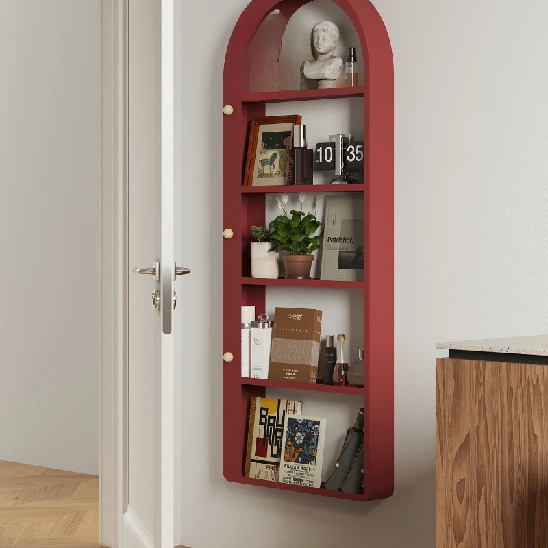 Household wall rack, ultra-thin multi-layer display storage rack behind the door
