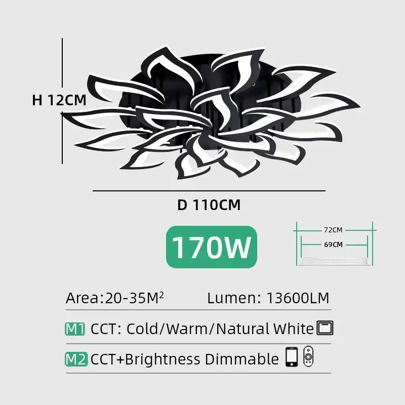 JIANKEXING Designer LED Blütenblatt Kronleuchter Wohnzimmer Schlafzimmer Küche Moderne Lampe Home Interior Beleuchtung Luxus High-end-Dekoration Leuchten 10