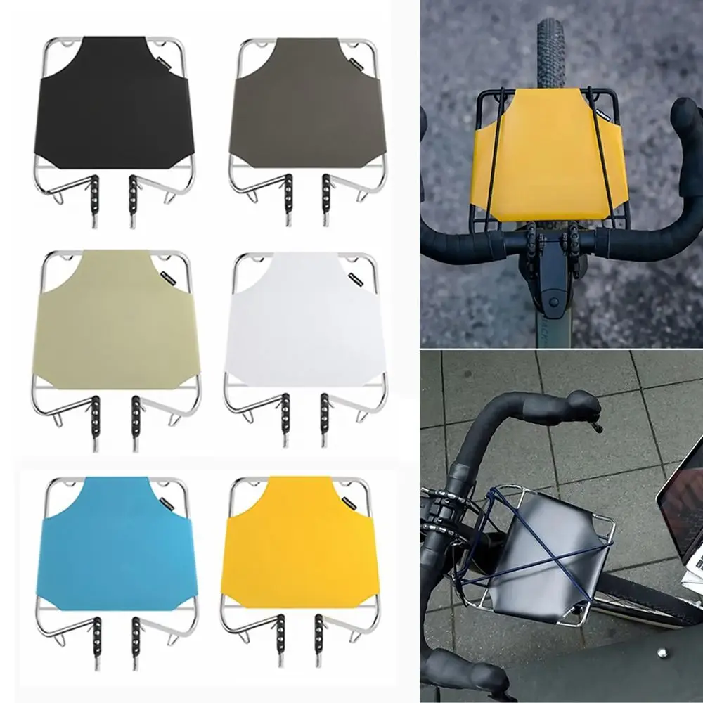 

Detachable Bike Basket Front Rack Versatile Compatibility Free Assembly Bike Storage Rack Spacious Storage Capacity