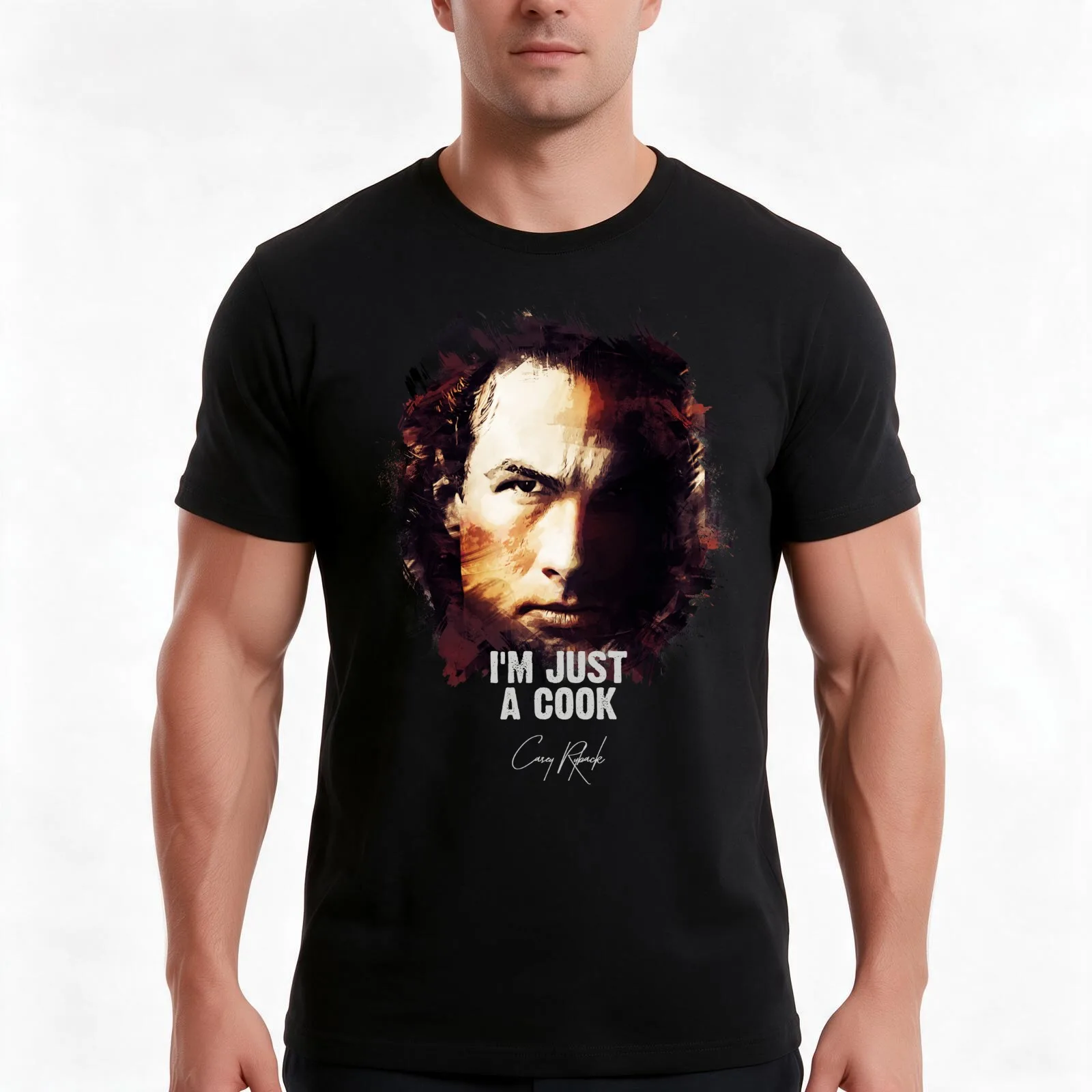 I`m Just A Cook - Casey Ryback [UNDER SIEGE] T-Shirt, Summer Casual Cotton Tee, Oversized Streetwear Tops, Vintage Graphic Print