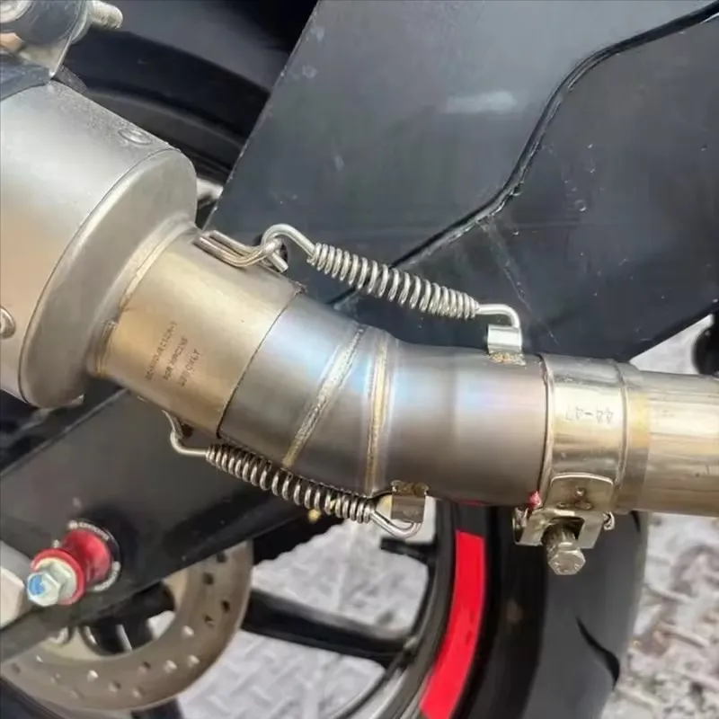 For CFMoto 450 SR SS 2022 2023 2004 2025 450SR 450SS Escape Motorcycle Exhaust 51MM Muffler Mid Link Pipe Slip-On Connect Pipe
