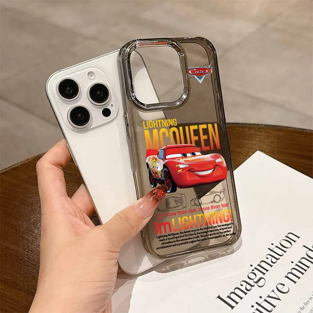 Saetta McQueen 95 Auto Trasparente Cassa Del Telefono Per Redmi 15 14C 13 Nota 14 13 12S 12 11S 11T 10 Pro Max Plus Copertura Fonda Morbida